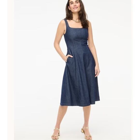 J.Crew Dresses & Skirts - J. Crew Chambray tank midi dress